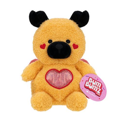 Bum Bumz 7.5" Sweet Valentine's Plush - Prescott the Pug Dog