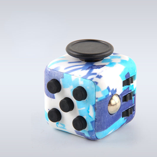 Fidget_cube_dice_pad_fidget_blue_camoflage