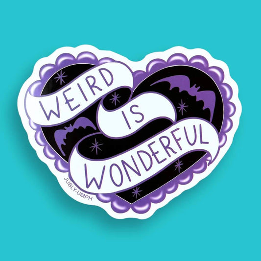 Sticker 'Weird is Wonderful'-Jubly-Umph