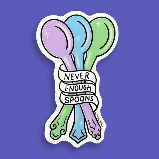 Sticker 'Never Enough Spoons'-Jubly-Umph