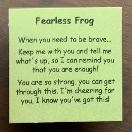 Fearless Frog Metal Worry Stone by Little Joys