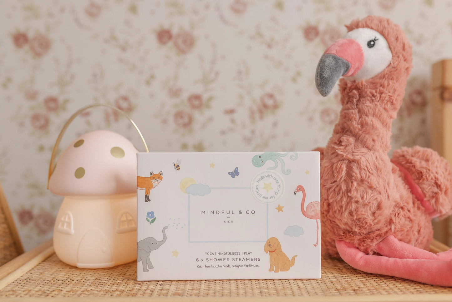 Mindful_and_Co_kids_shower_steamers_flamingo