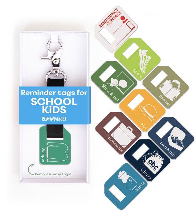 Remindables_SchoolSet_BagTags_in_packaging