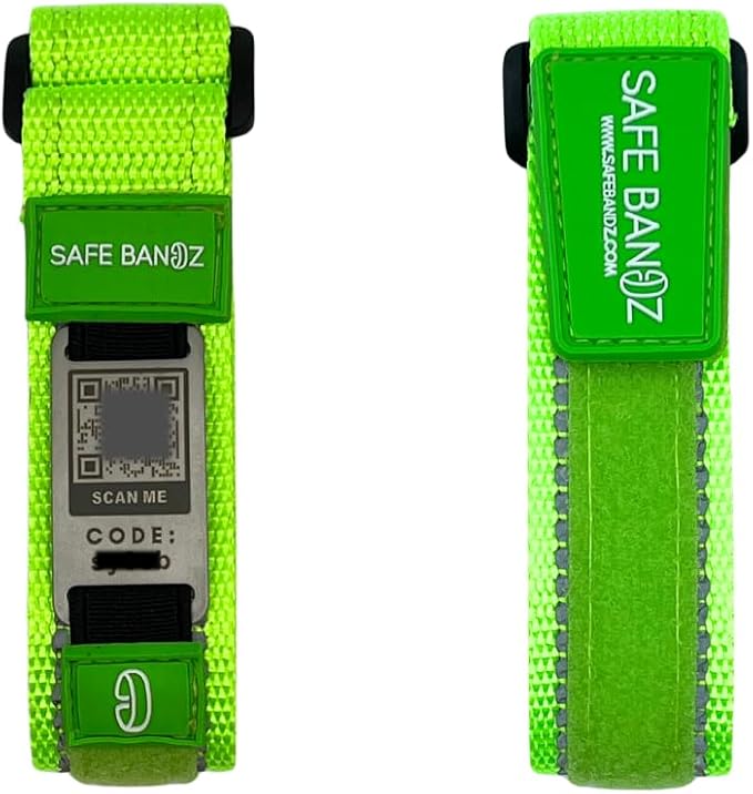 Safe_Bandz_green__velcro_the_happy_giraffe