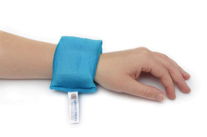 Sensory_Matters_Lycra_fidget_cuff_Small_Aqua